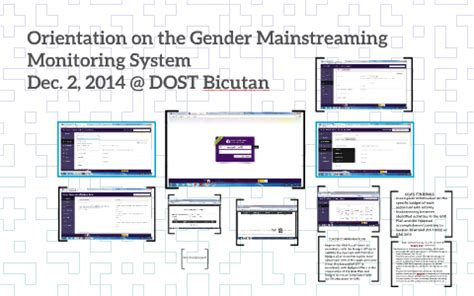 Gender Mainstreaming and Monitoring System .